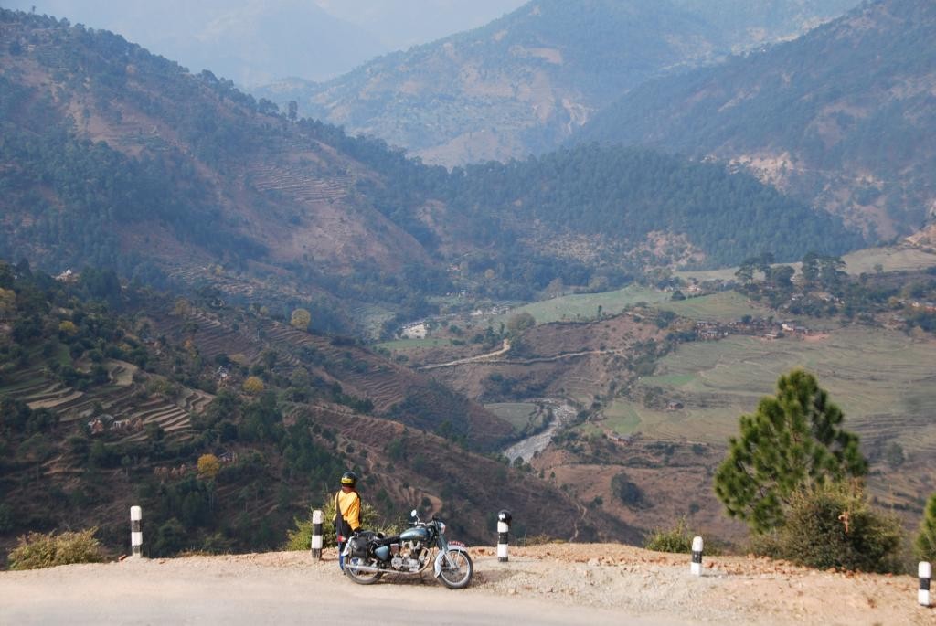 Motorcycle around Nepal for a view like this