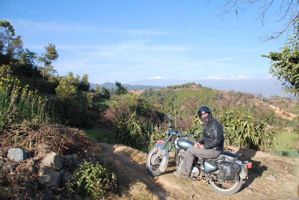 Motorcycle Nepal - on the road on a Royal Enfield
